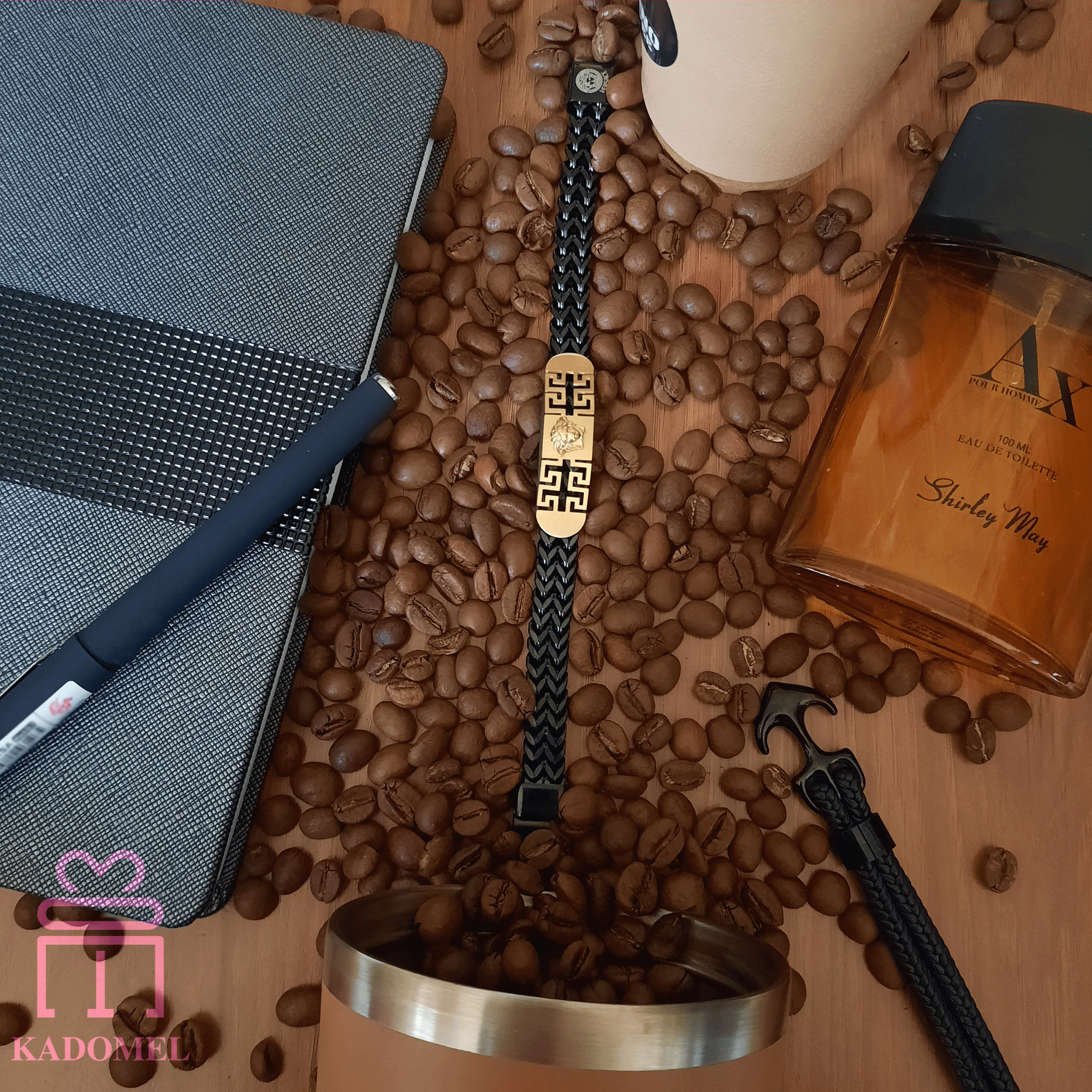 دستبند مردانه تمام استیل برند ورساچه کدA007